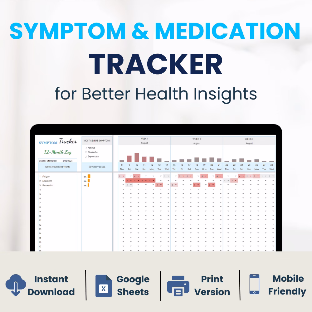 Integrated CHRONIC ILLNESS Tracking Tool in Google Sheets