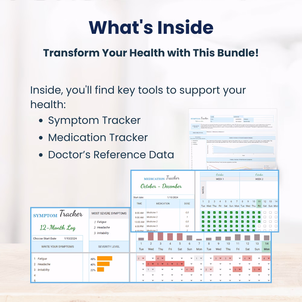 CHRONIC ILLNESS Health Monitoring Google Spreadsheet
