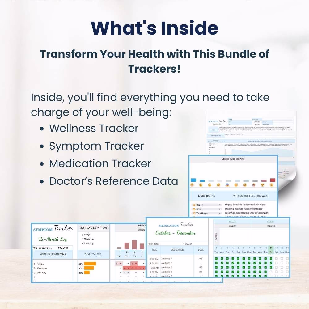 Google Sheets Personal Health Monitoring Journal